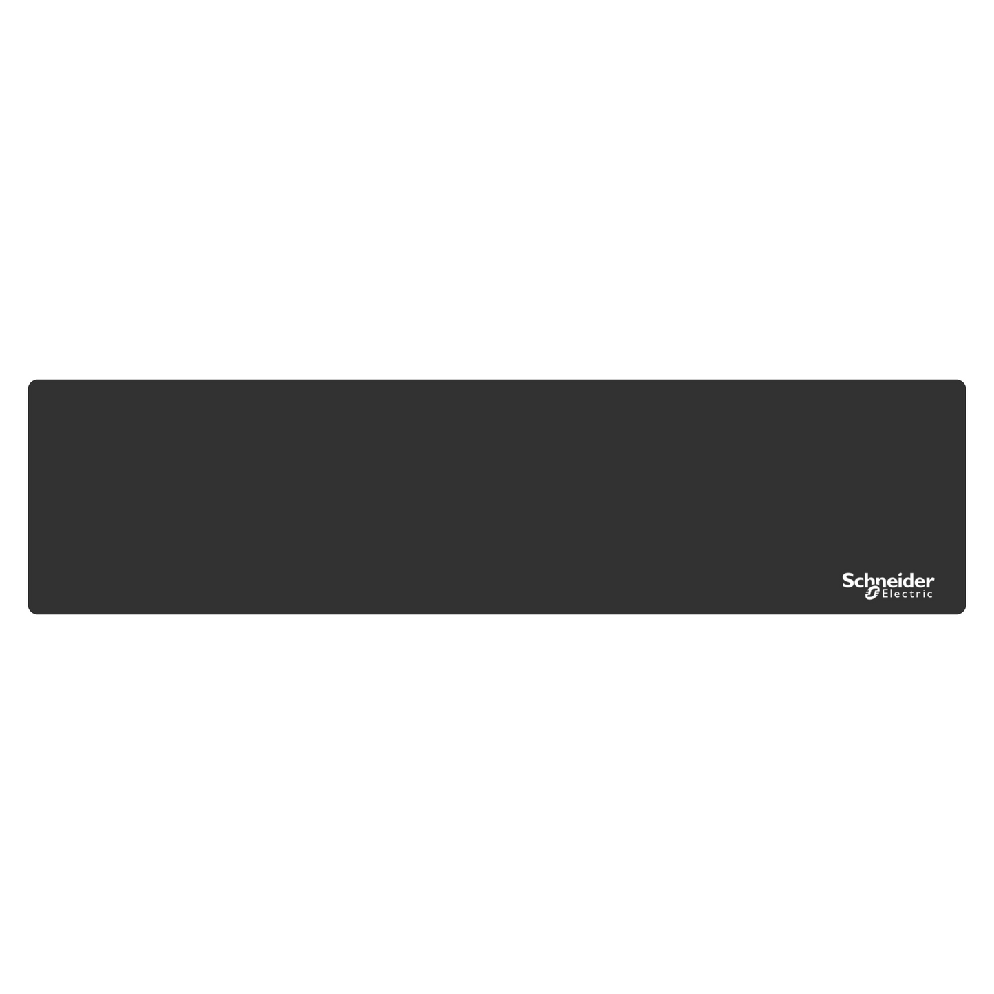 Schneider Electric-ZBYLEG401000-Harmony - plastron - panneau vierge - 400x100 - non marqué - plastique - noir