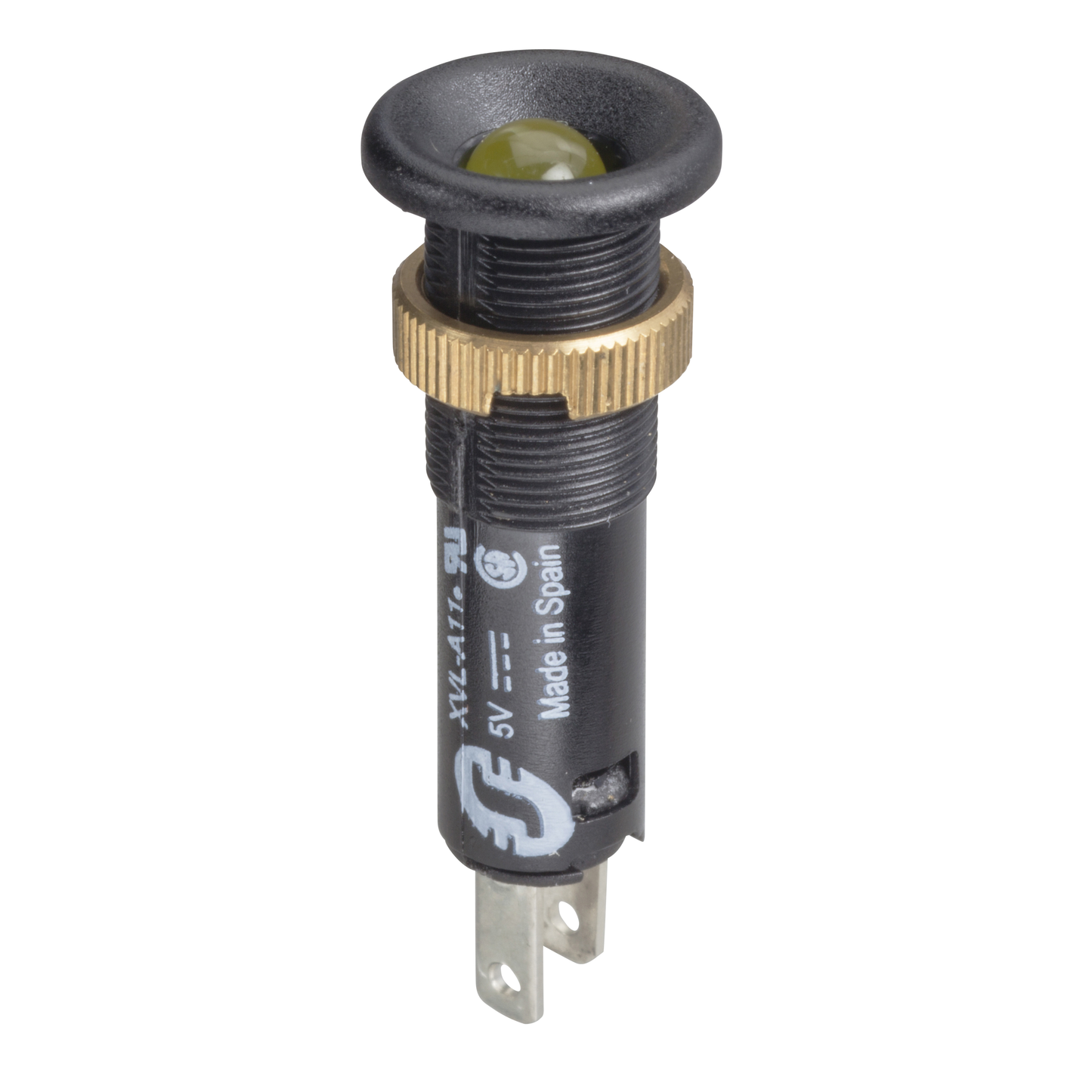 Schneider Electric-XVLA125-Harmony XVLA - voyant rond Ø8 - IP40 - jaune orangé - DEL intégrée - 12V -cosses