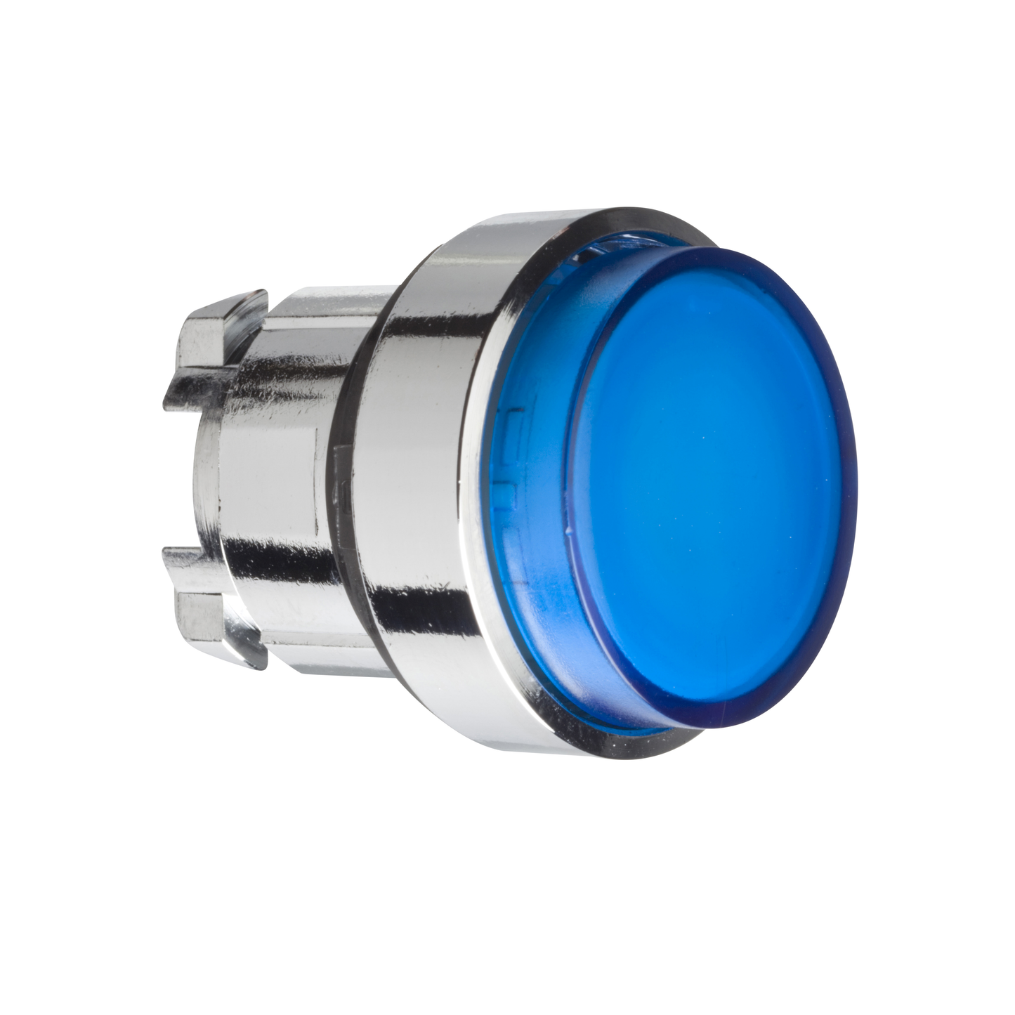 Schneider Electric-ZB4BW16-Harmony XB4 - tête bouton poussoir lumineux BA9s - Ø22 - dépassant - bleu