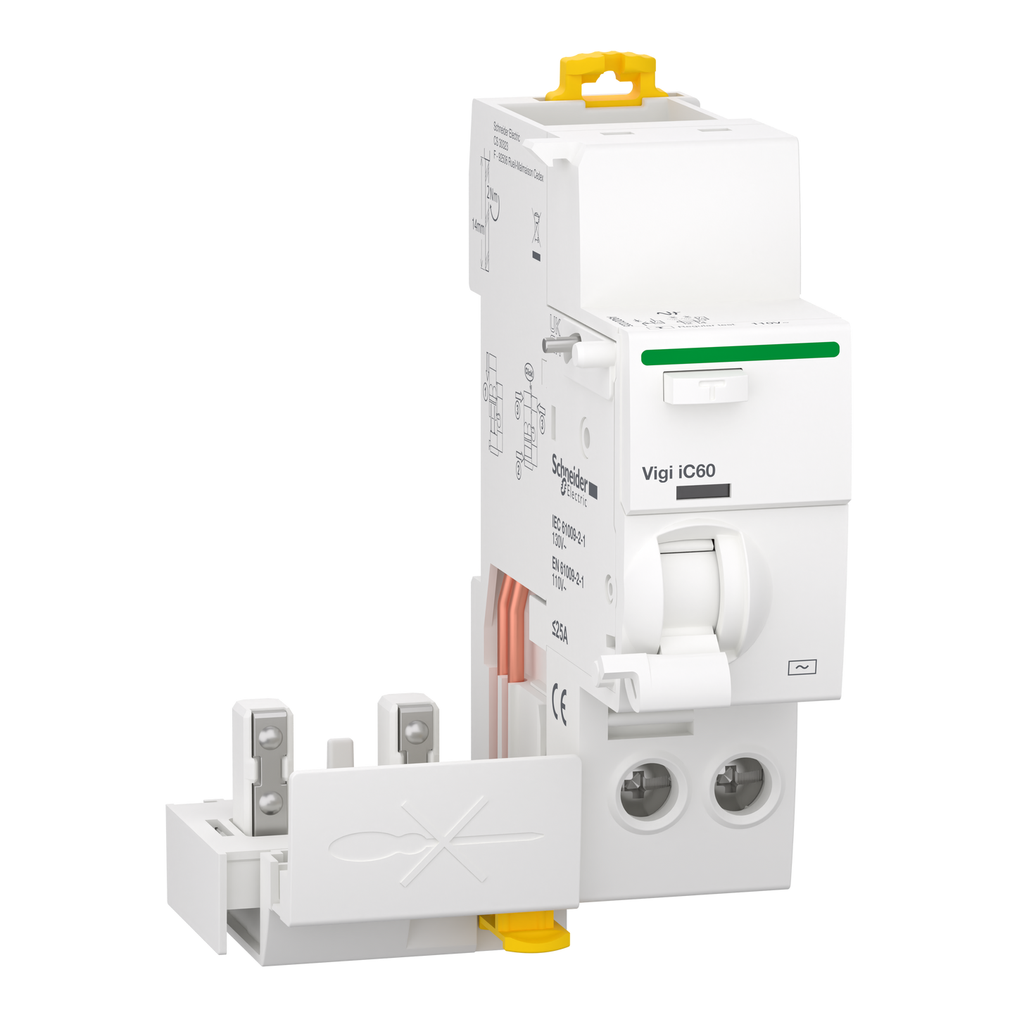 Schneider Electric-A9Q01225-Acti9 Vigi iC60 - Bloc diff 130Vca (Ph/N) - 2P - 25A - 30mA - Type AC