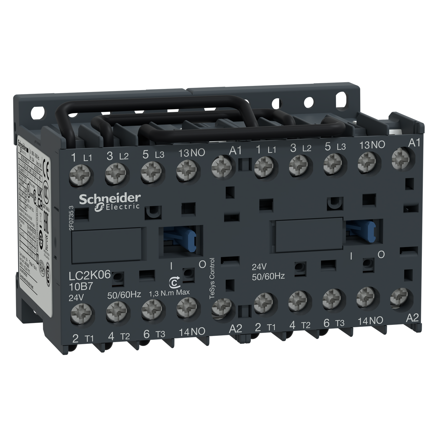 Schneider Electric-LC2K1210E7-TeSys LC2K - contacteur inverseur - 3P - AC-3 440V - 12A - bobine 48Vca