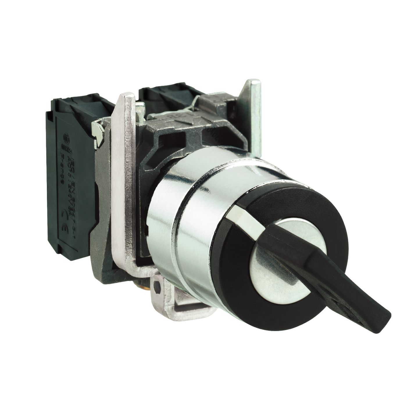 Schneider Electric-XB4BG2110-Harmony XB4 - bouton à clé 458A - Ø22 - 2 pos fix - retr G - 1F - vis étrier