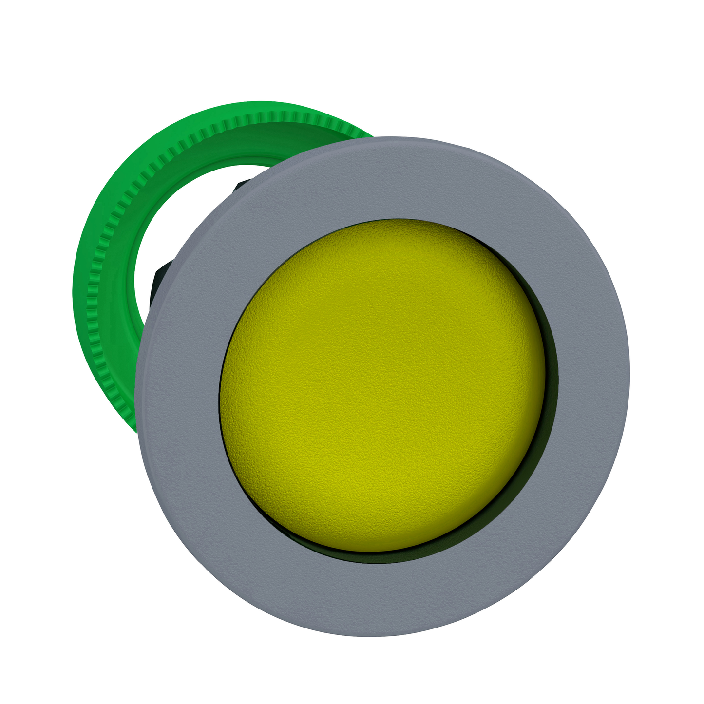 Schneider Electric-ZB5FA5C0-Harmony XB5 - tête de bouton poussoir - Ø22 - col flush grise - jaune