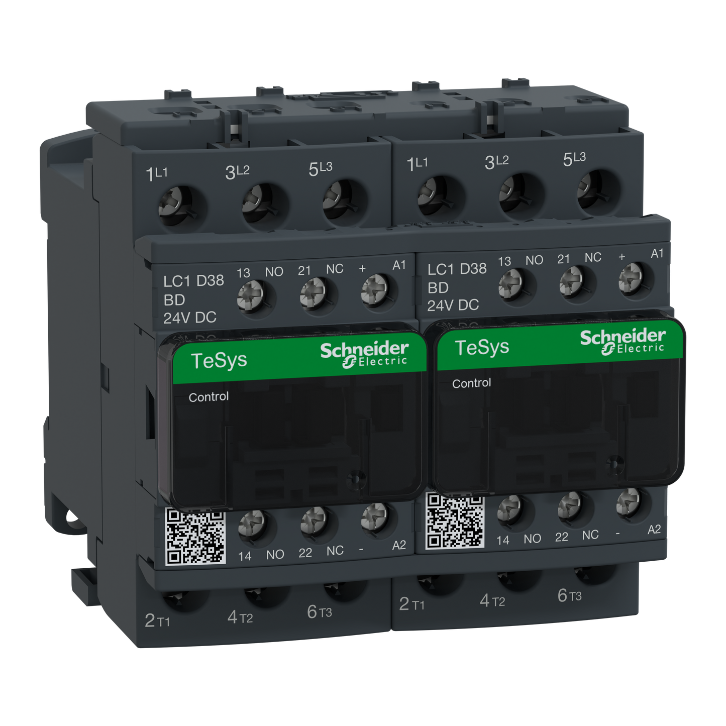 Schneider Electric-LC2D38BD-TeSys LC2D - contacteur inverseur - 3P - AC-3 440V - 38A - bobine 24Vcc