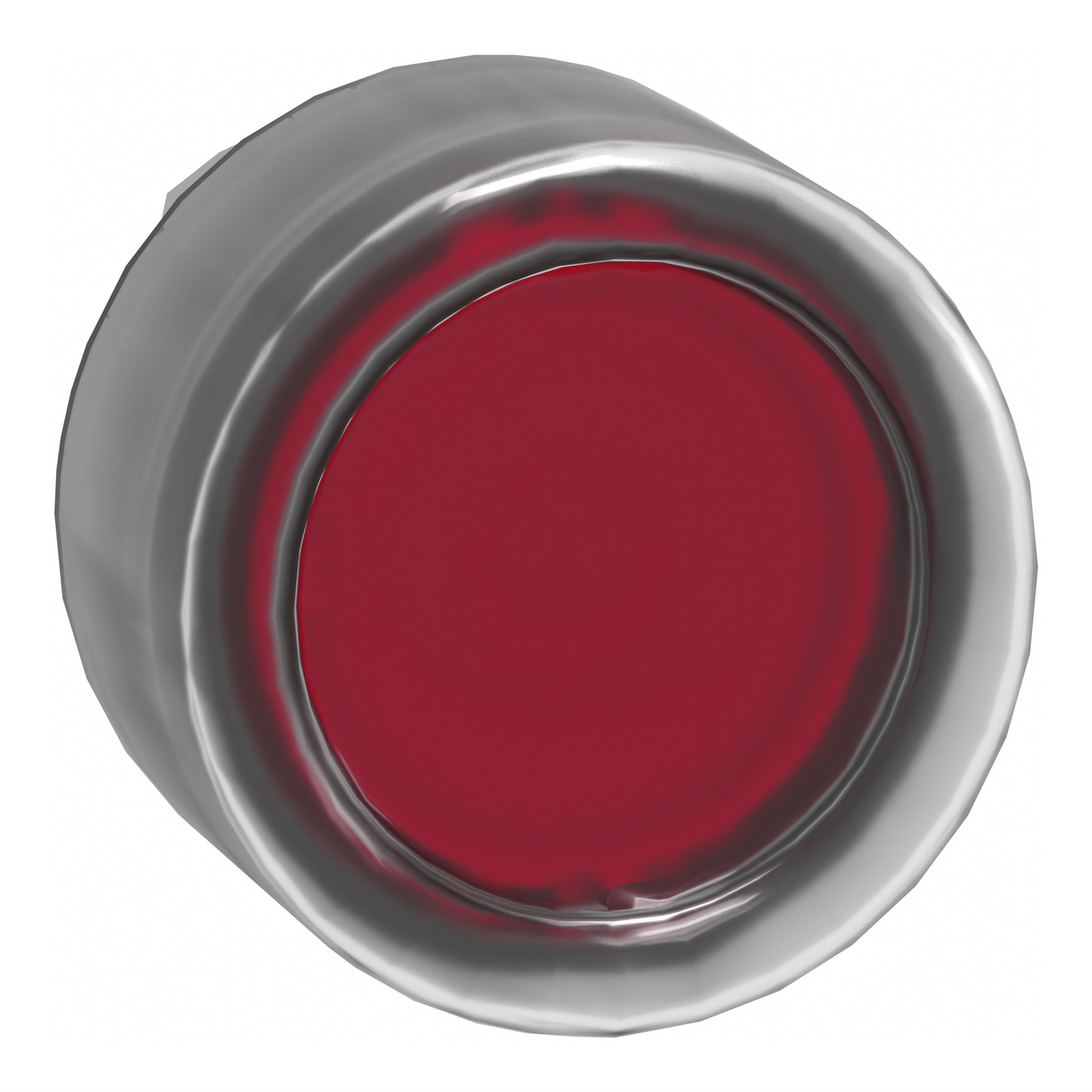 Schneider Electric-ZB4BW543-Harmony XB4 - tête bouton poussoir lumineux DEL - Ø22 - capuchonné - rouge