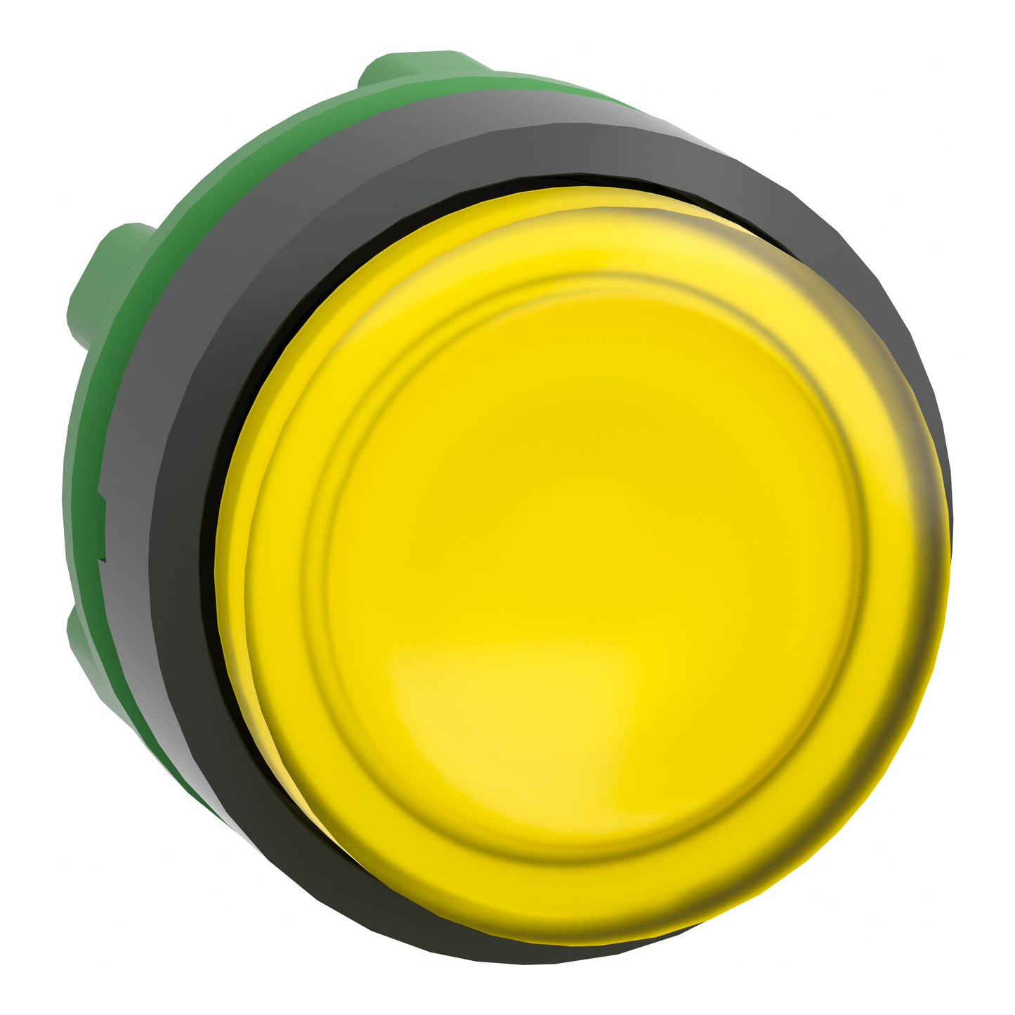 Schneider Electric-ZB5AW183-Harmony XB5 - tête bouton poussoir lumineux DEL - Ø22 - dépassant - jaune
