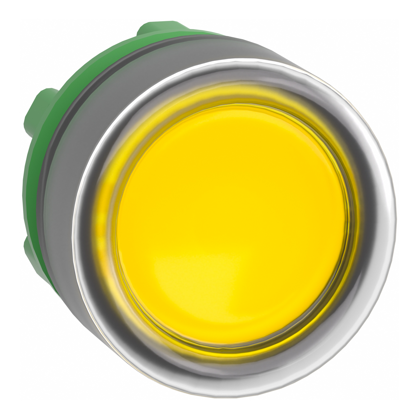 Schneider Electric-ZB5AW583-Harmony XB5 - tête bouton poussoir lum DEL - Ø22 - capuchonné - jaune