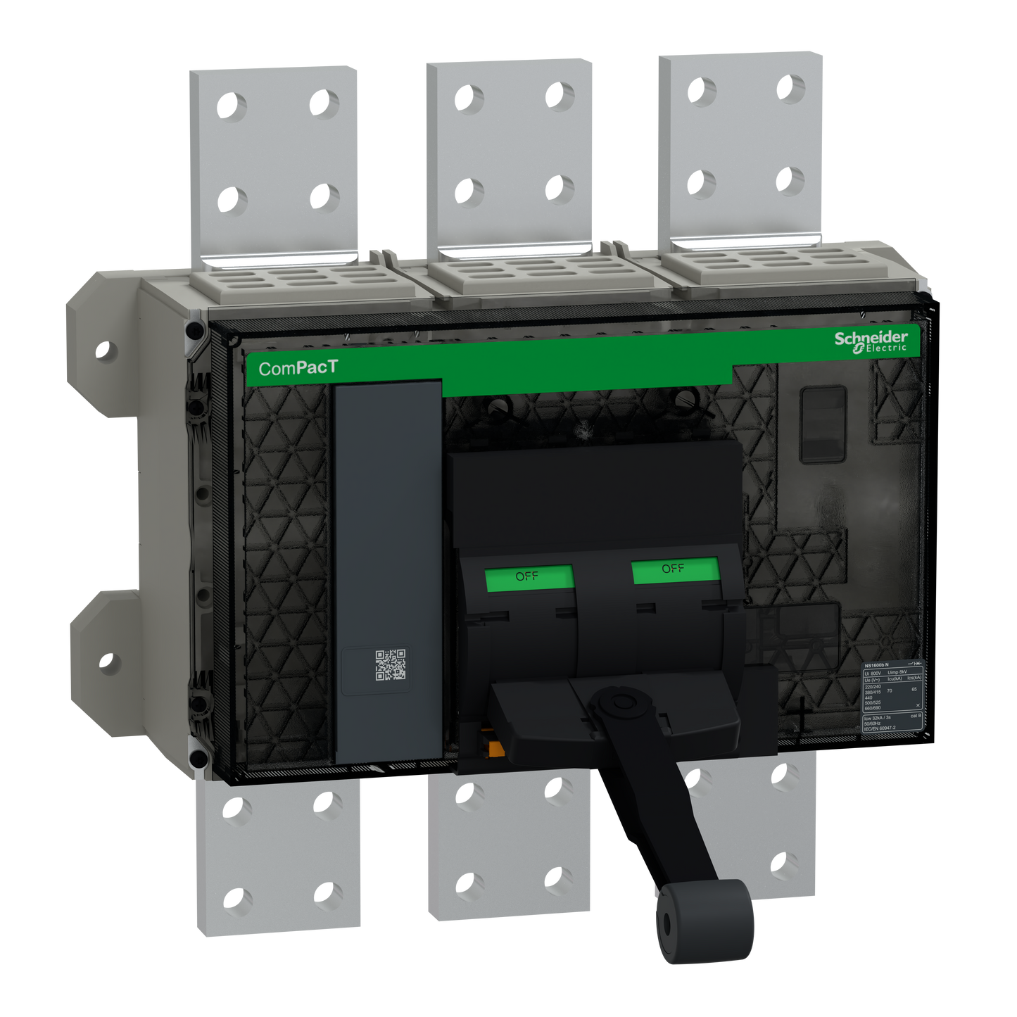 Schneider Electric-C250S3FM-ComPacT NS2500NA - interrupteur-sectionneur  - 2500A - 3P - fixe - manuel