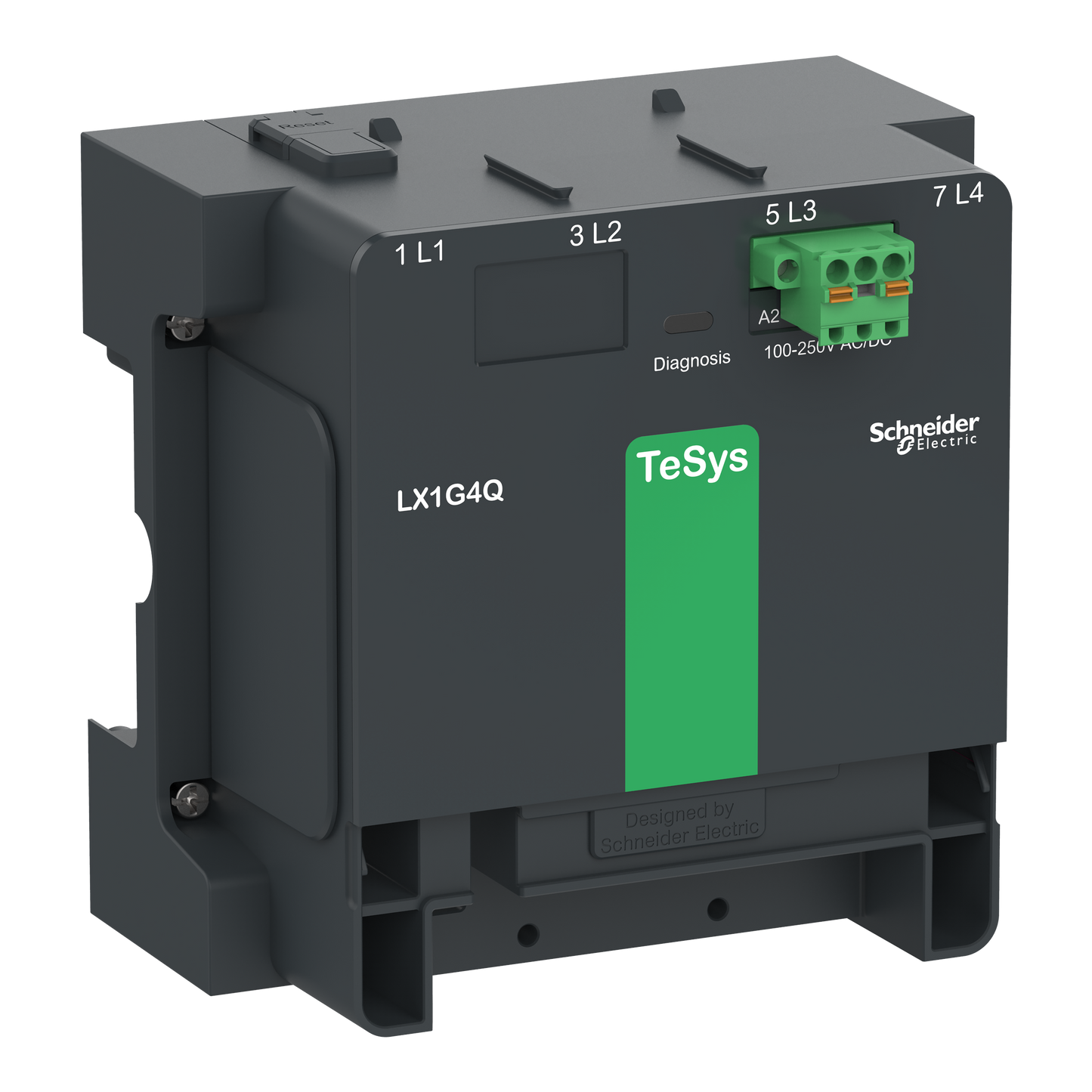 Schneider Electric-LX1G4QEHEN-Module de contrôle 48-130V AC/DC pour 4 pôles TeSys G115/225 Standard