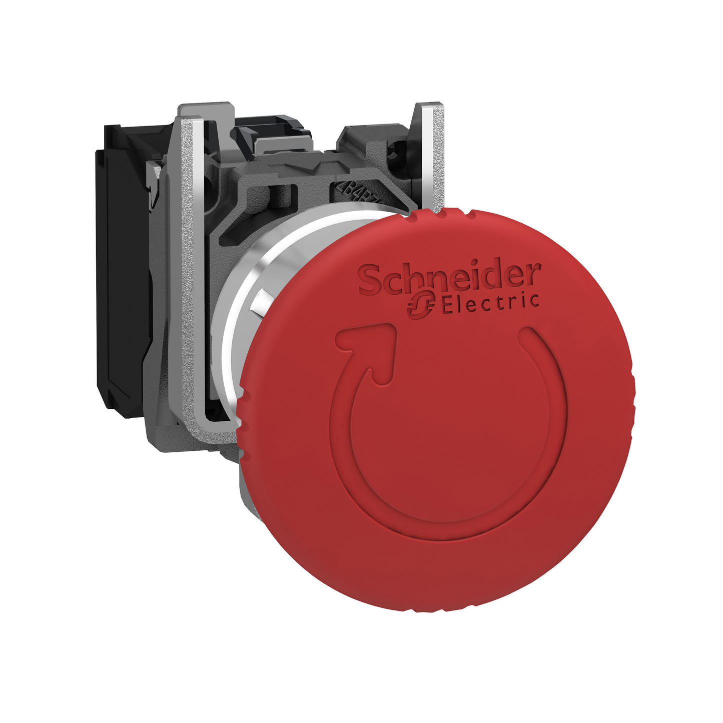 Schneider Electric-XB4BS84462-Harmony XB4 -  arrêt urgence - Ø40 - pousser tourner  - 1O +1O avec surveillance