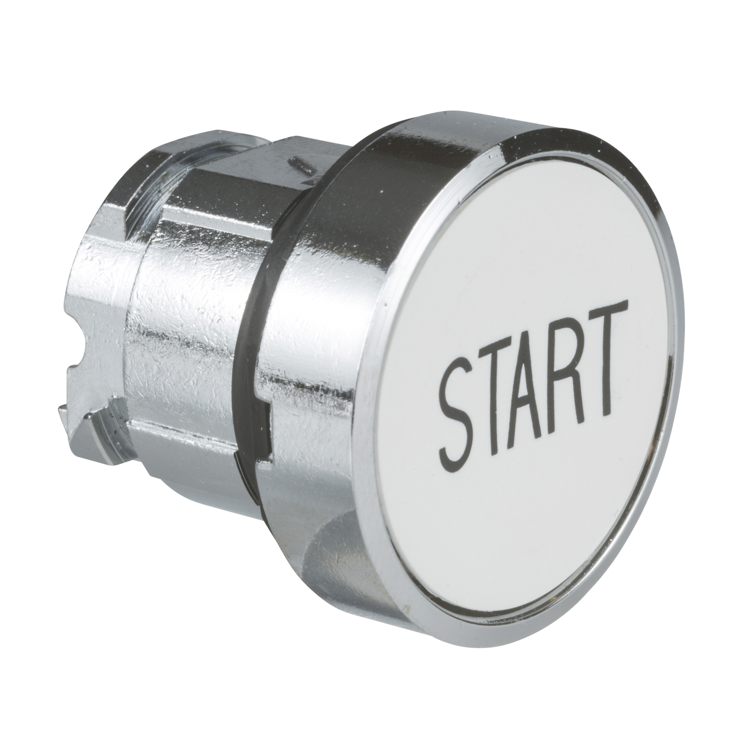 Schneider Electric-ZB4BA133-Harmony XB4 - tête bouton poussoir - affleurant - Ø22 - blanc - texte 'START'