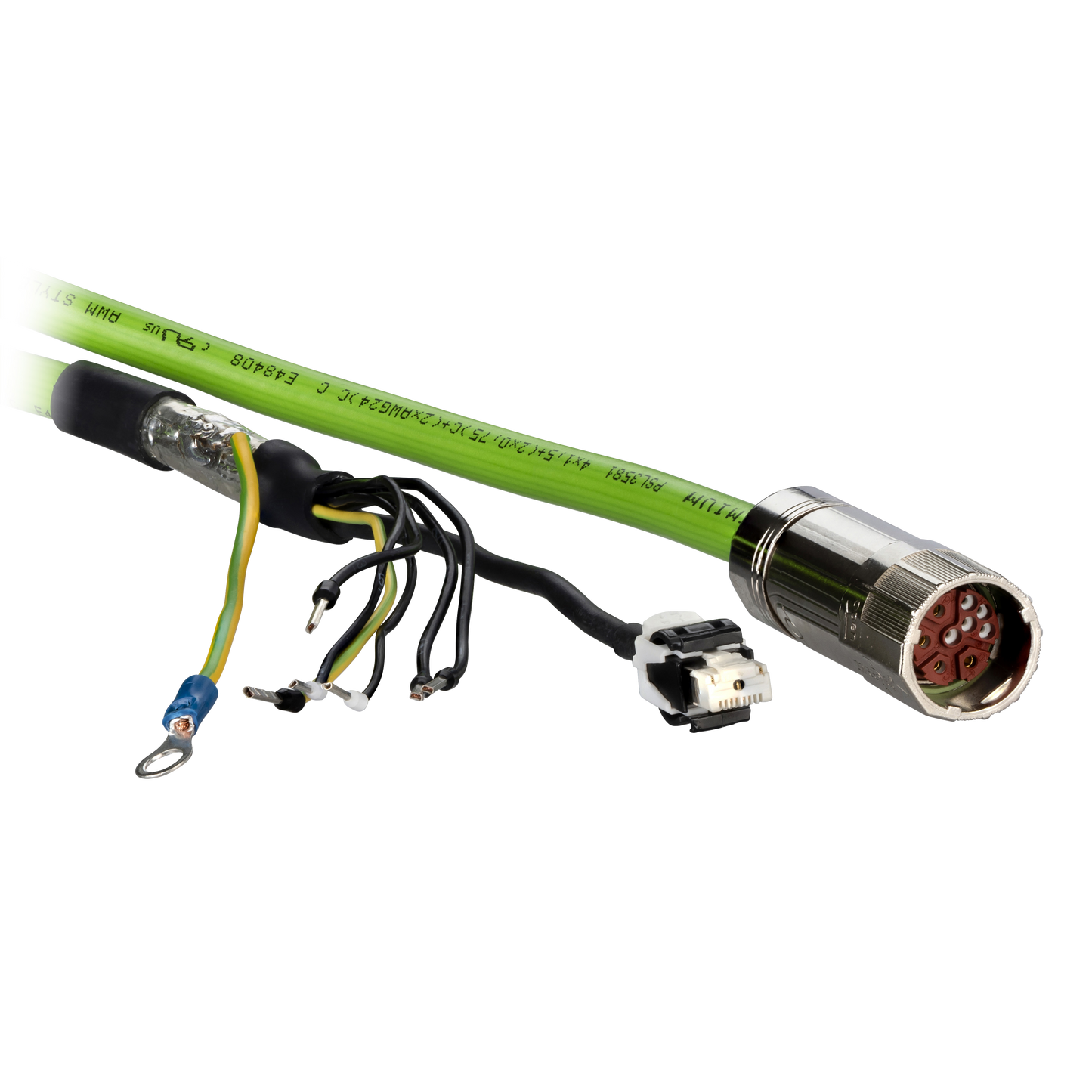 Schneider Electric-VW3ED143R080-Lexium - Câble OMC - pour servo SH3 - 1 Cable - 1.5mm² - M23 - 8m
