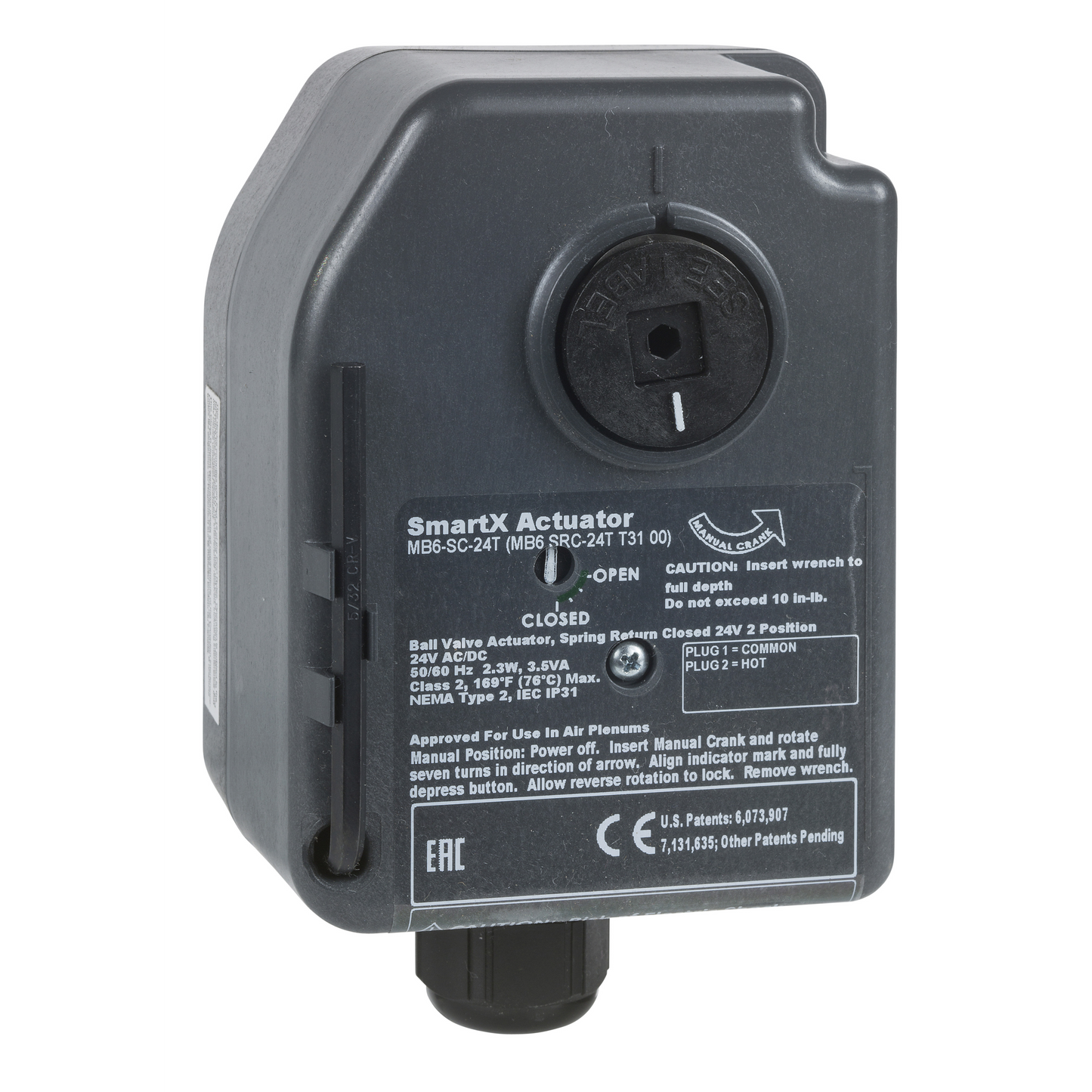 Schneider Electric-MB6-SC-24T-Moteur TOR avec ressort de rappel NF pour vanne à boisseau sphérique VB
