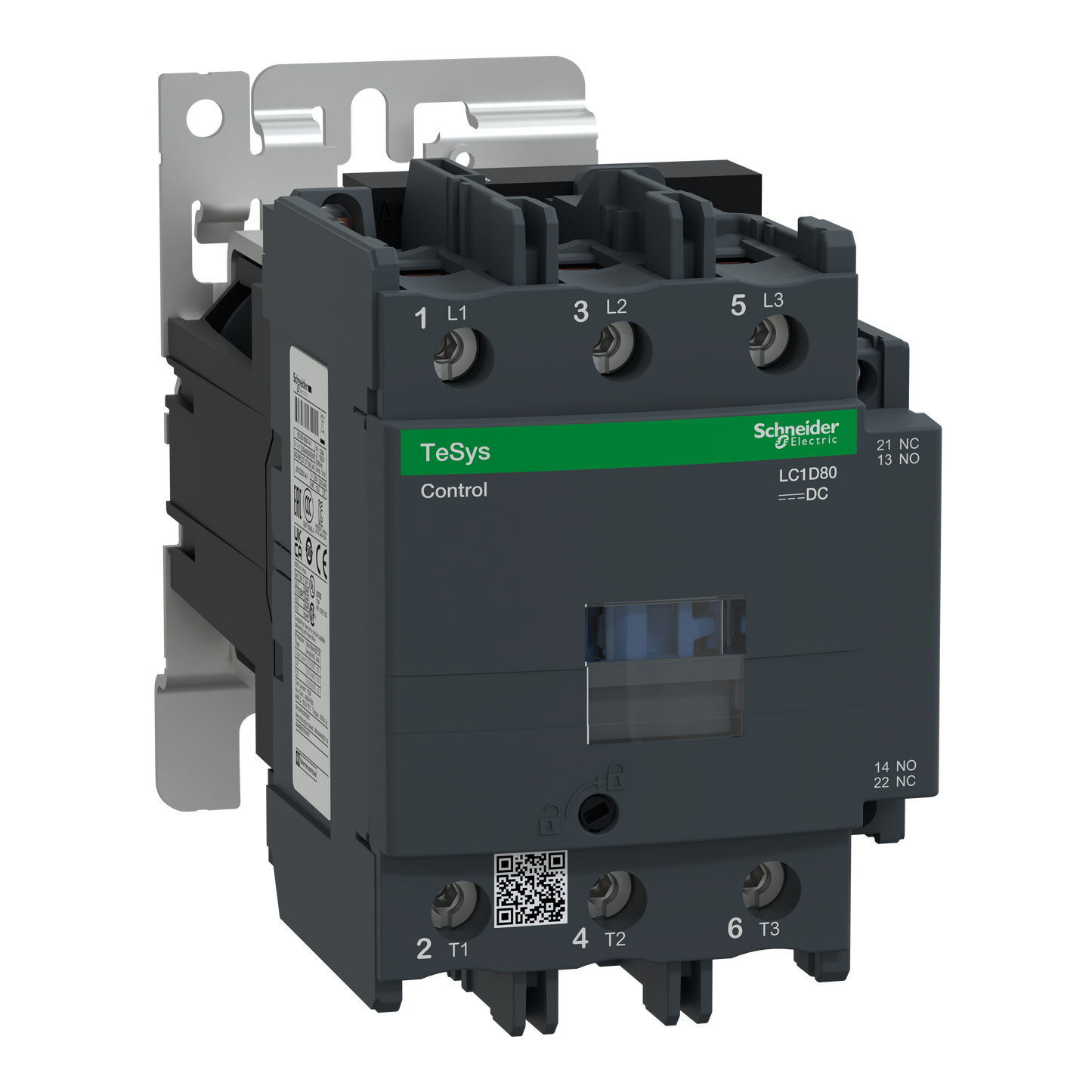 Schneider Electric-LC1D80GD-TeSys LC1D - contacteur - 3P - AC-3 440V - 80A - bobine 125Vcc
