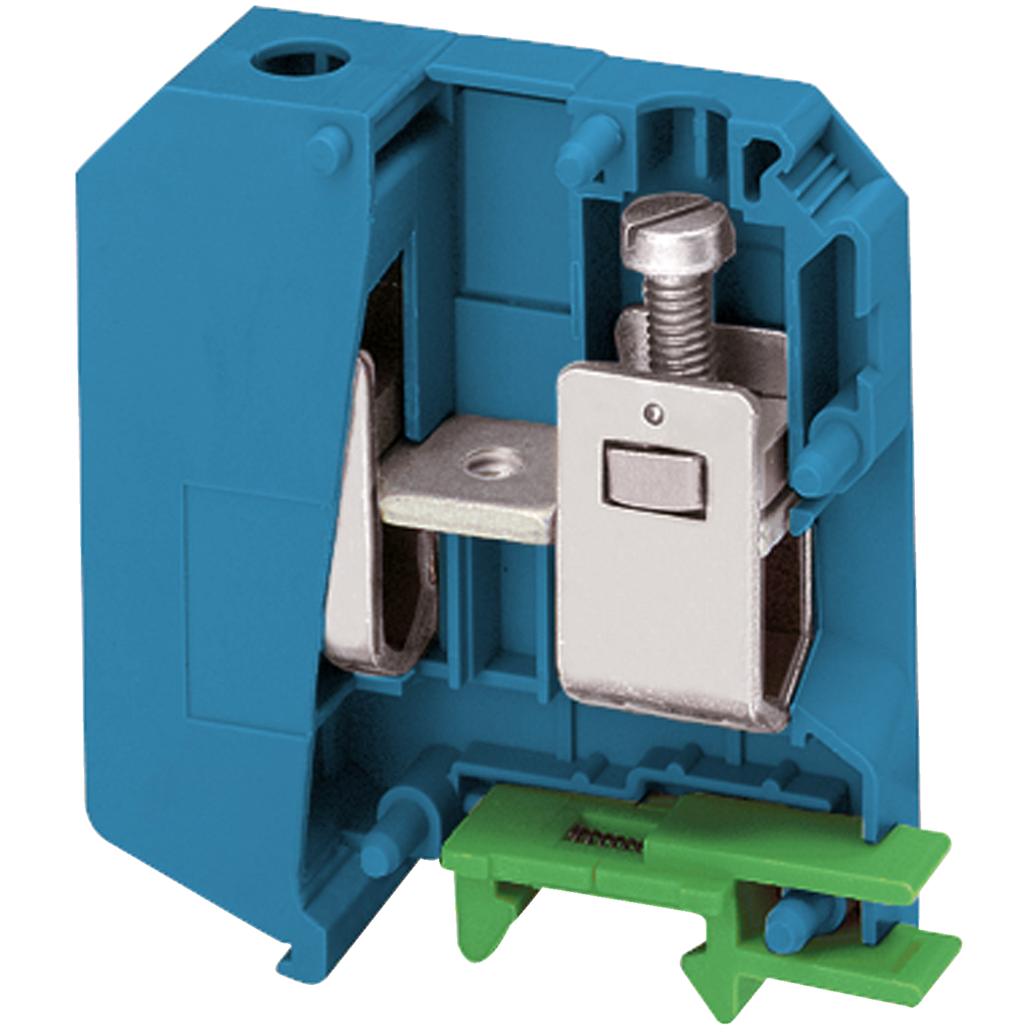 Schneider Electric-NSYTRV502BL-Borne à vis - passant - 2 points - 50mm² - bleu