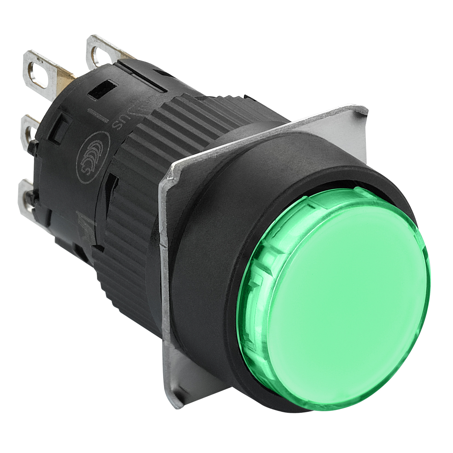 Schneider Electric-XB6EAA31P-Harmony XB6 - bouton-poussoir - Ø16mm - à impulsion affleurant - 1OF - vert
