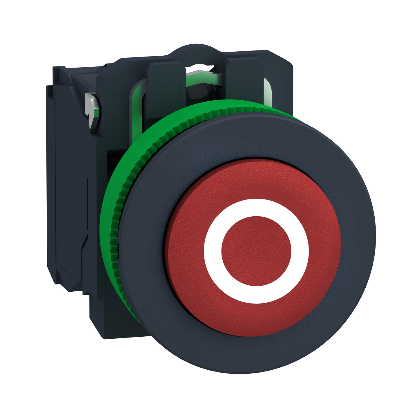 Schneider Electric-XB5FL4322-Harmony XB5 - bouton poussoir - flush - dépassant - marqué - rouge - 1O