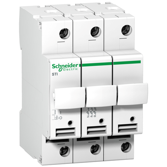 Schneider Electric-A9N15656-Acti9 STI - sectionneur fusible à tiroir - 3P - 25A - pour fusible 10.3x38mm