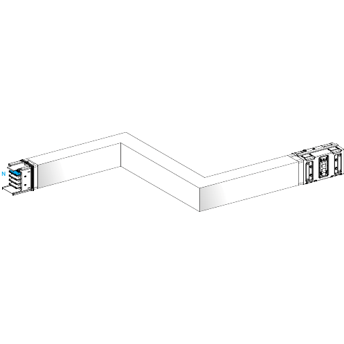 Schneider Electric-KSA1000DZCH43A-Canalis KSA - Zed horiz. 1000A - Dr./Gau. - 3 côtés ajustables 300-8000mm