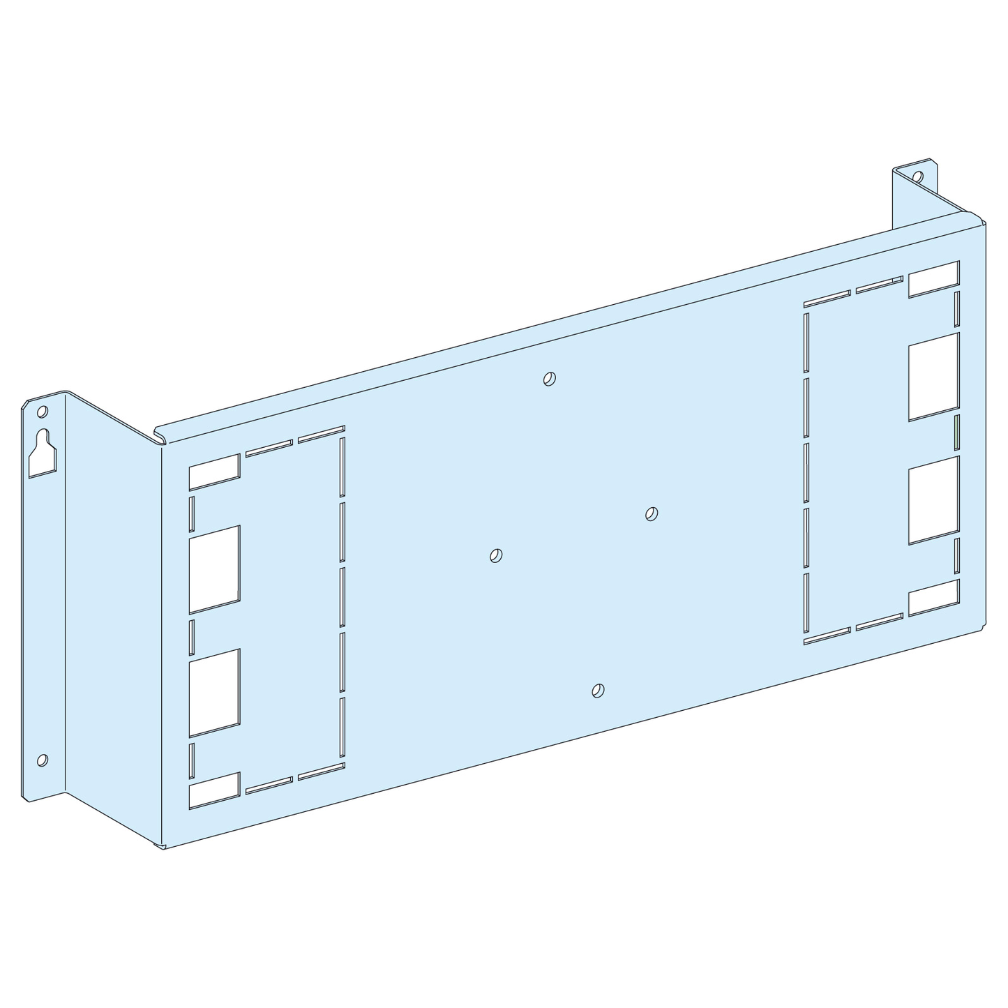 Schneider Electric-LVS03124-PrismaSeT G - Platine ISFT250 - Montage horizontal - Fixe-RAL9003
