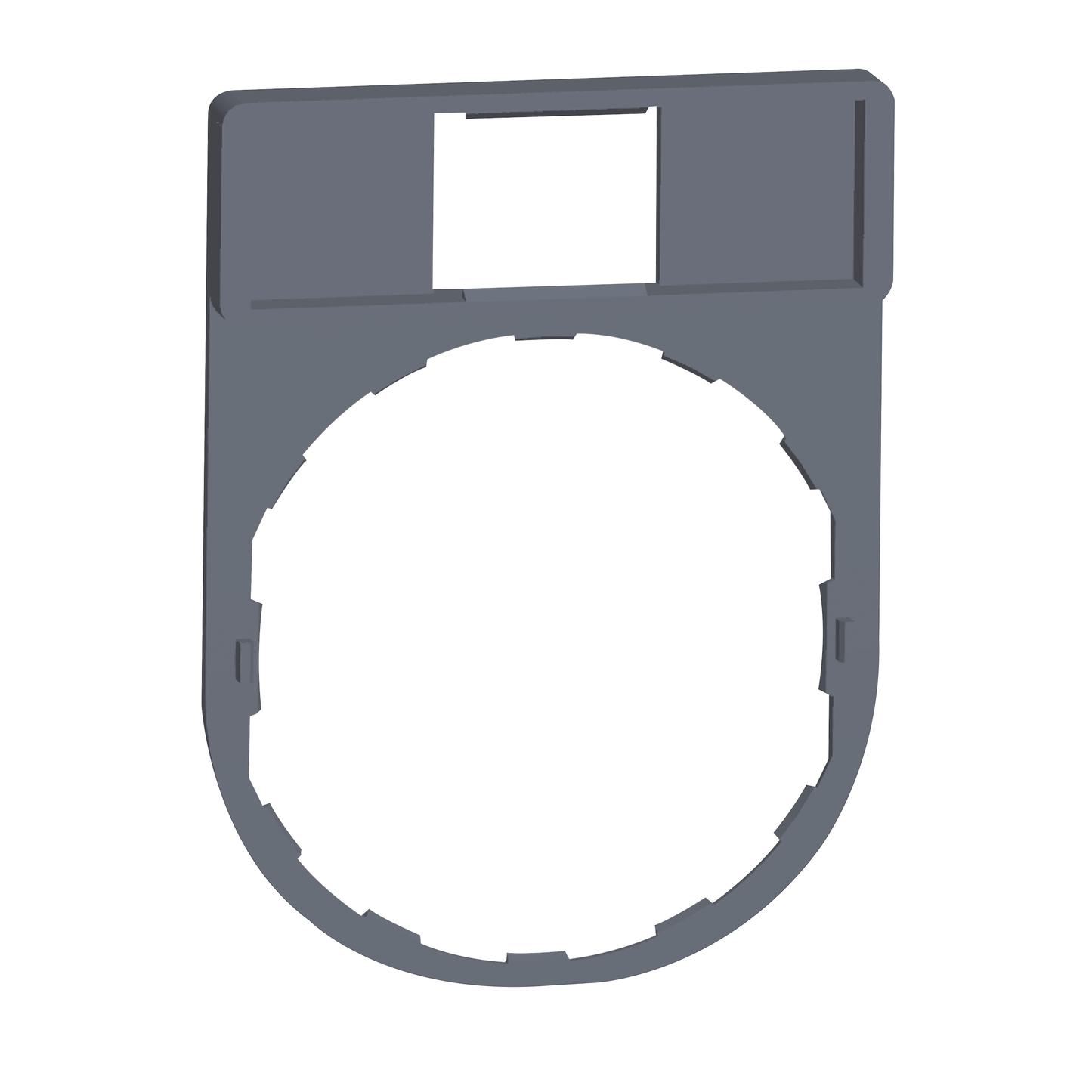 Schneider Electric-ZBZ32C0-Harmony - porte-étiquette plate 30x40 - plastique gris - pour étiquette 8x27