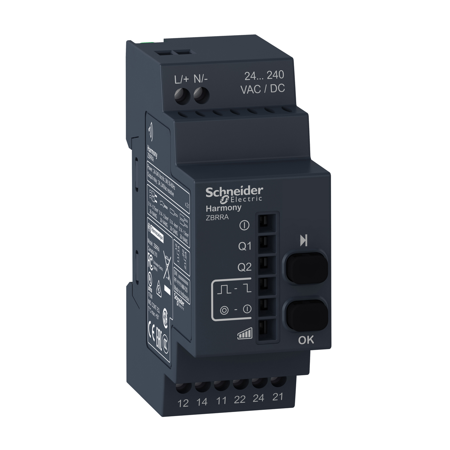 Schneider Electric-ZBRRA-RECEPTEUR XB5R PROGRAMMABLE AC DC
