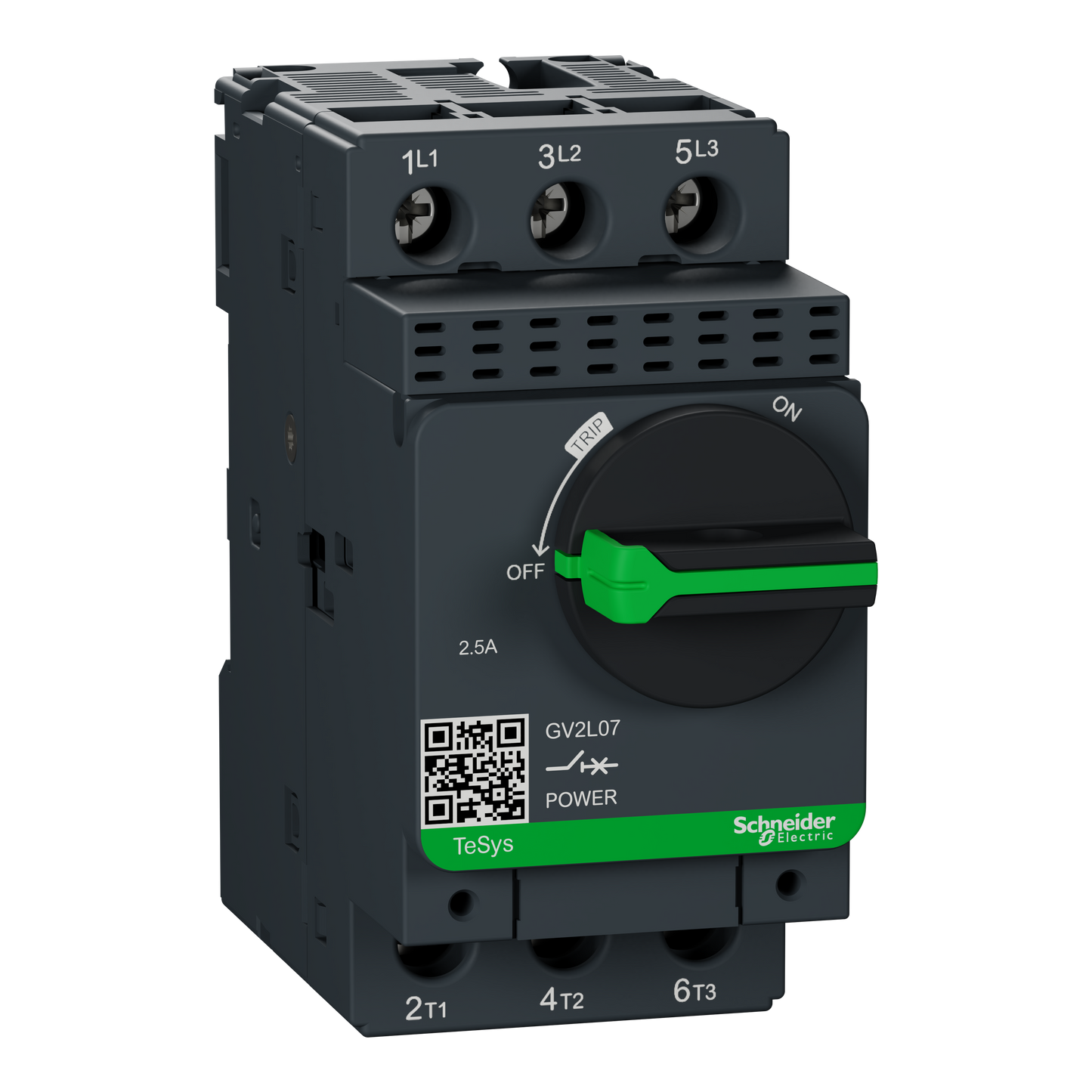 Schneider Electric-GV2L07-TeSys GV2L - disjoncteur moteur - 2,5A - 3P 3d - déclencheur magnétique