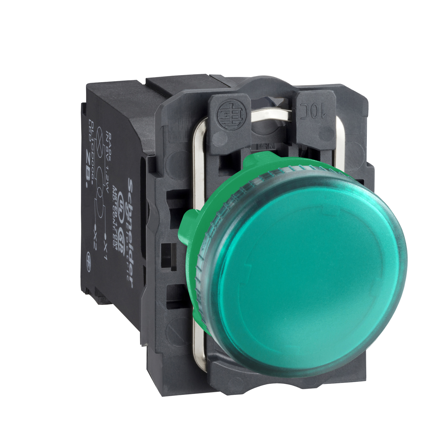 Schneider Electric-XB5AV43-Harmony XB5 - voyant lumineux BA9s - Ø22 - vert - 230V - vis étrier