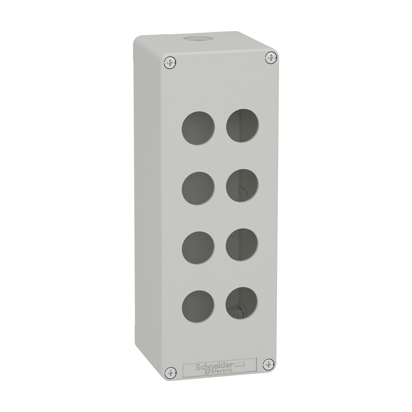 Schneider Electric-XAPD4508-Boite vide grise 8 trous 22mm