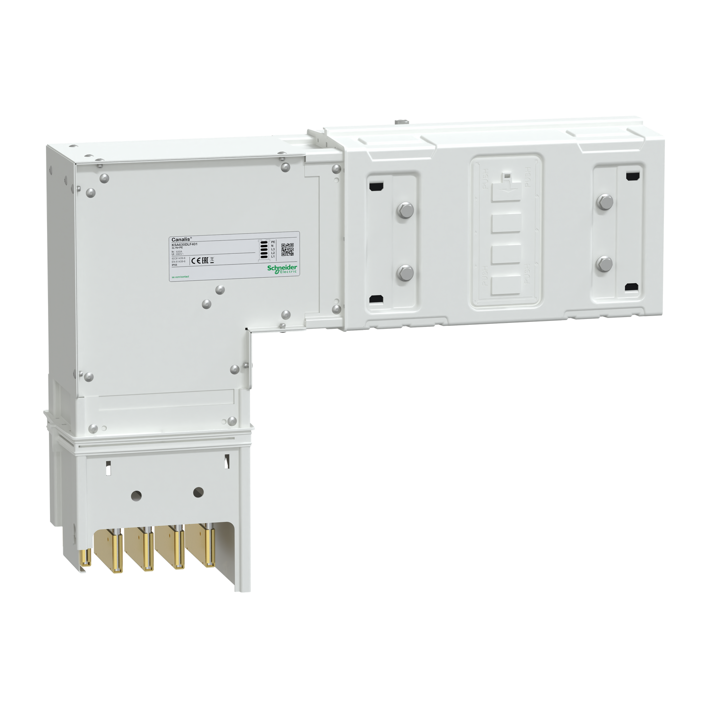 Schneider Electric-KSA1000DLF401-Canalis KSA - coude 1000 A montage vers le bas