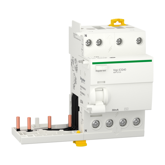Schneider Electric-A9Y12725-Acti9 iTG40 - Bloc dif. Vigi Tête de groupe - 3P+N - 25A - 30mA - Type AC