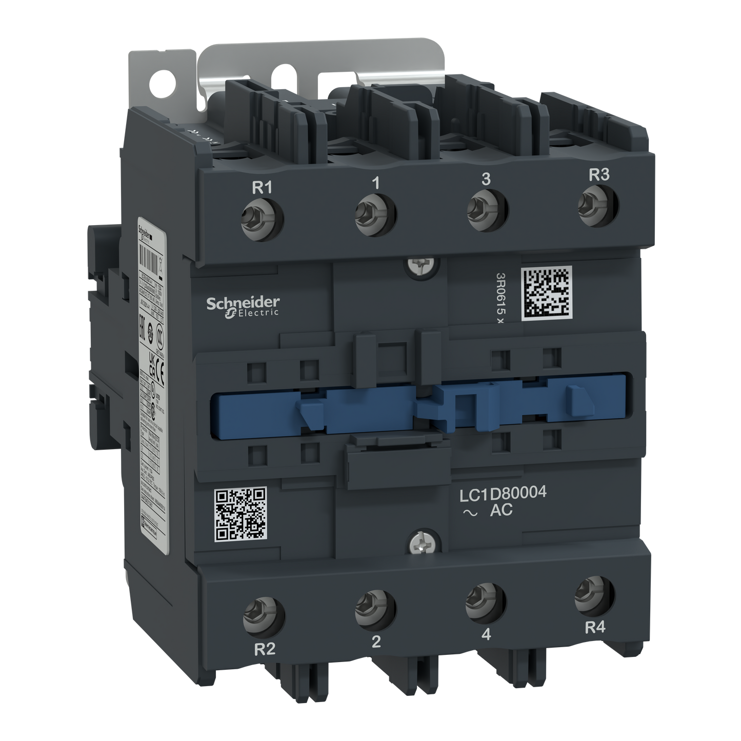 Schneider Electric-LC1D80004Q7-TeSys LC1D - contacteur - 4P - AC-1 440V - 125A - bobine 380Vca