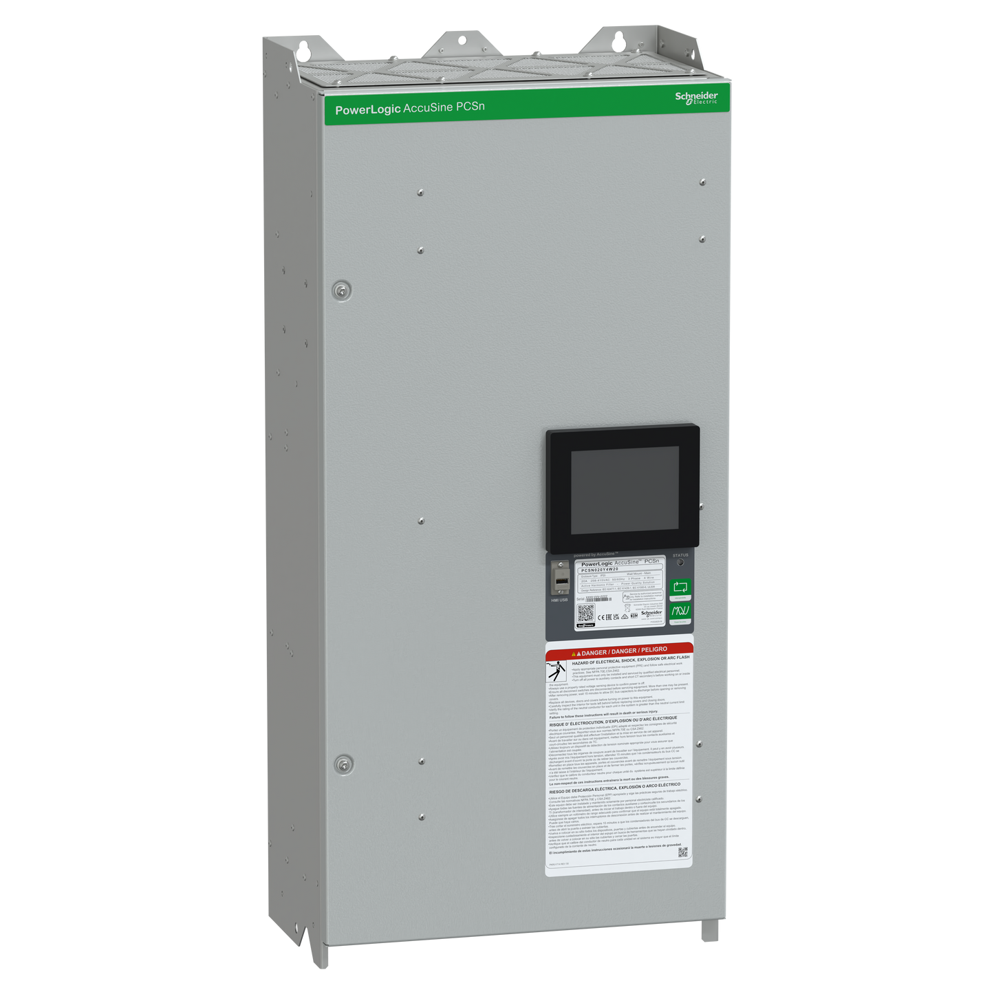 Schneider Electric-PCSN020Y4W20-AccuSine PCSN 20A 380-415V Ph+N IP20