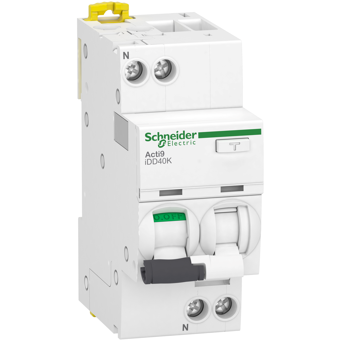 Schneider Electric-A9DK5610-Acti9 iDD40K - Disjoncteur dif - 1P+N - 10A - Crb C 4500A/4,5kA - 300mA Type AC