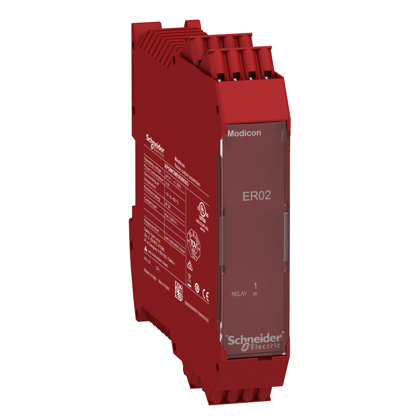 Schneider Electric-XPSMCMER0002G-Preventa XPSMCM - module extension 2 sorties relais 2NO+1NC connecteur à ressort