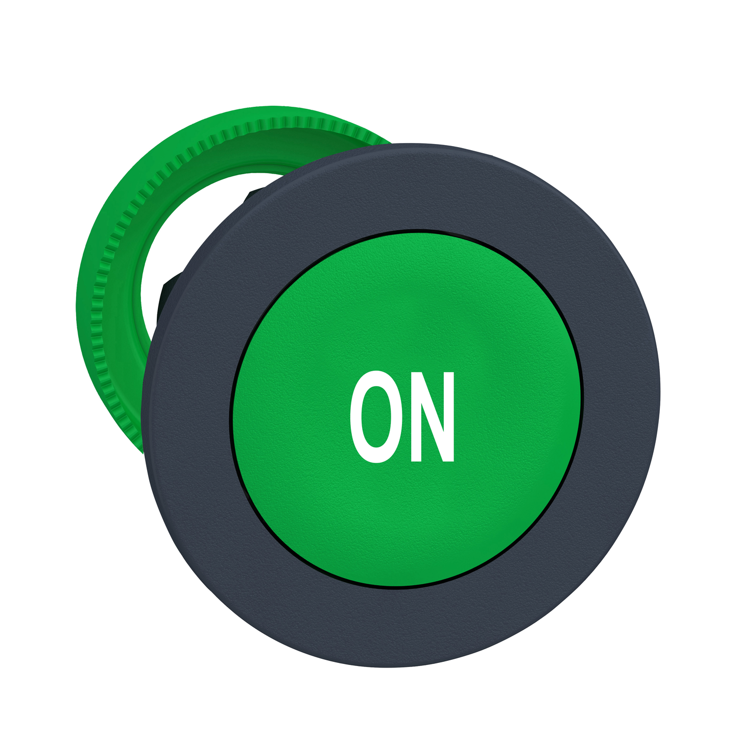 Schneider Electric-ZB5FA341-Harmony XB5 - tête bouton poussoir à impulsion - flush - marqué - vert