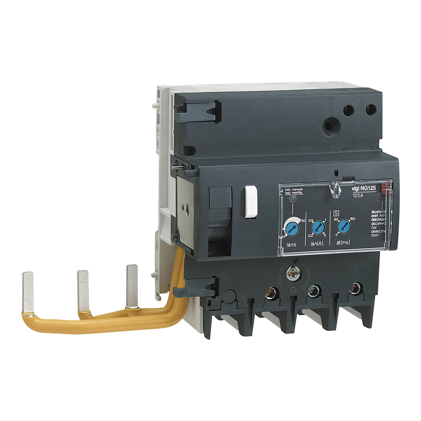 Schneider Electric-19044-Acti9 Vigi NG125 - Bloc diff. 230Vca à 230Vca - 3P - 125A - 300/3000mA - Type A