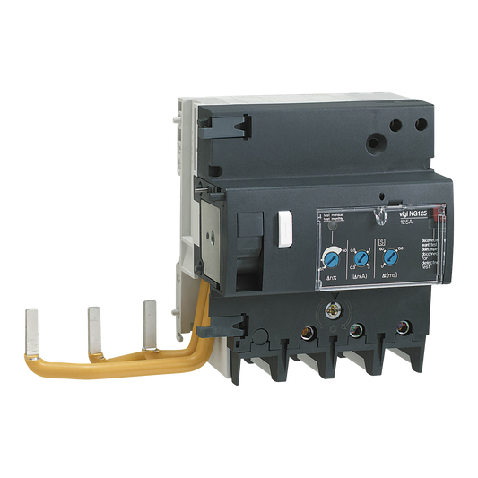Schneider Electric-19044-Acti9 Vigi NG125 - Bloc diff. 230Vca à 230Vca - 3P - 125A - 300/3000mA - Type A