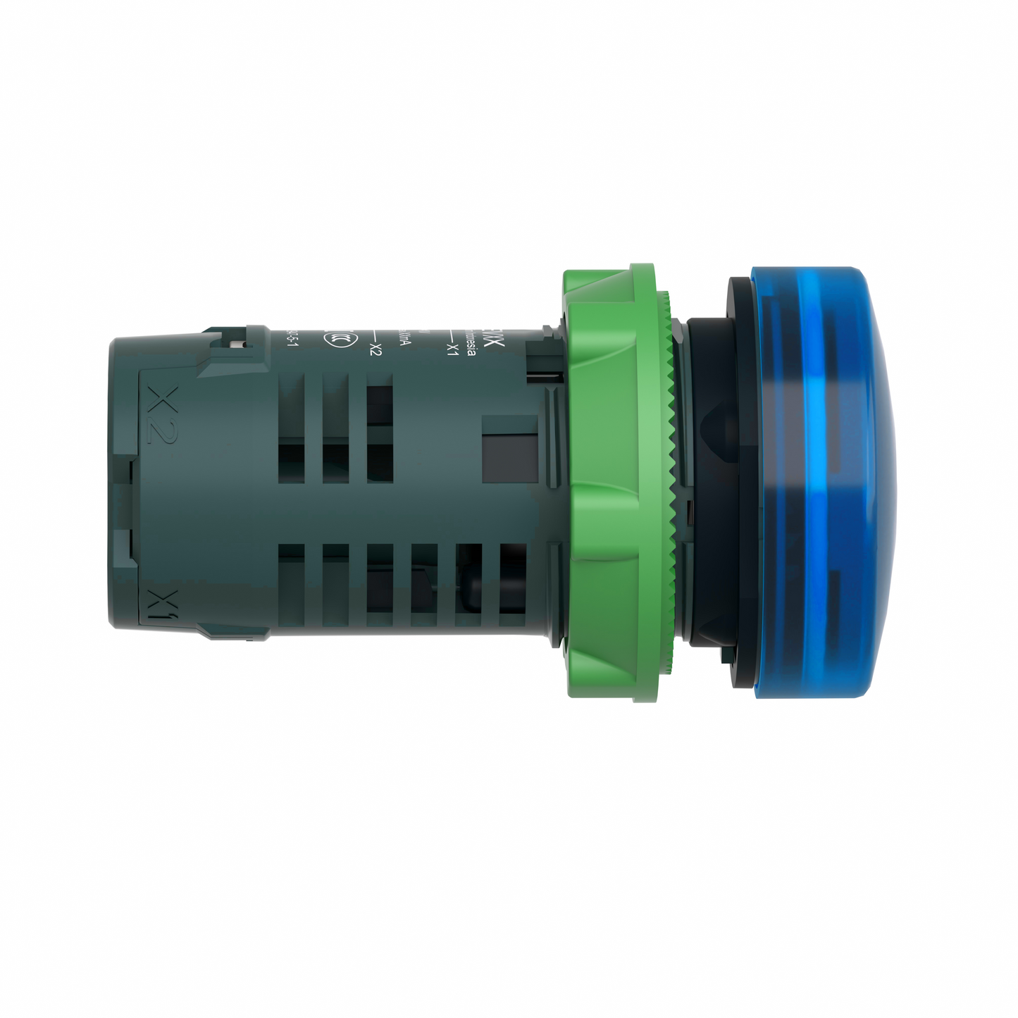 Schneider Electric-XB5EVM6-Harmony XB5 - voyant lumineux compact DEL - Ø22 - bleu - 230V - vis étrier