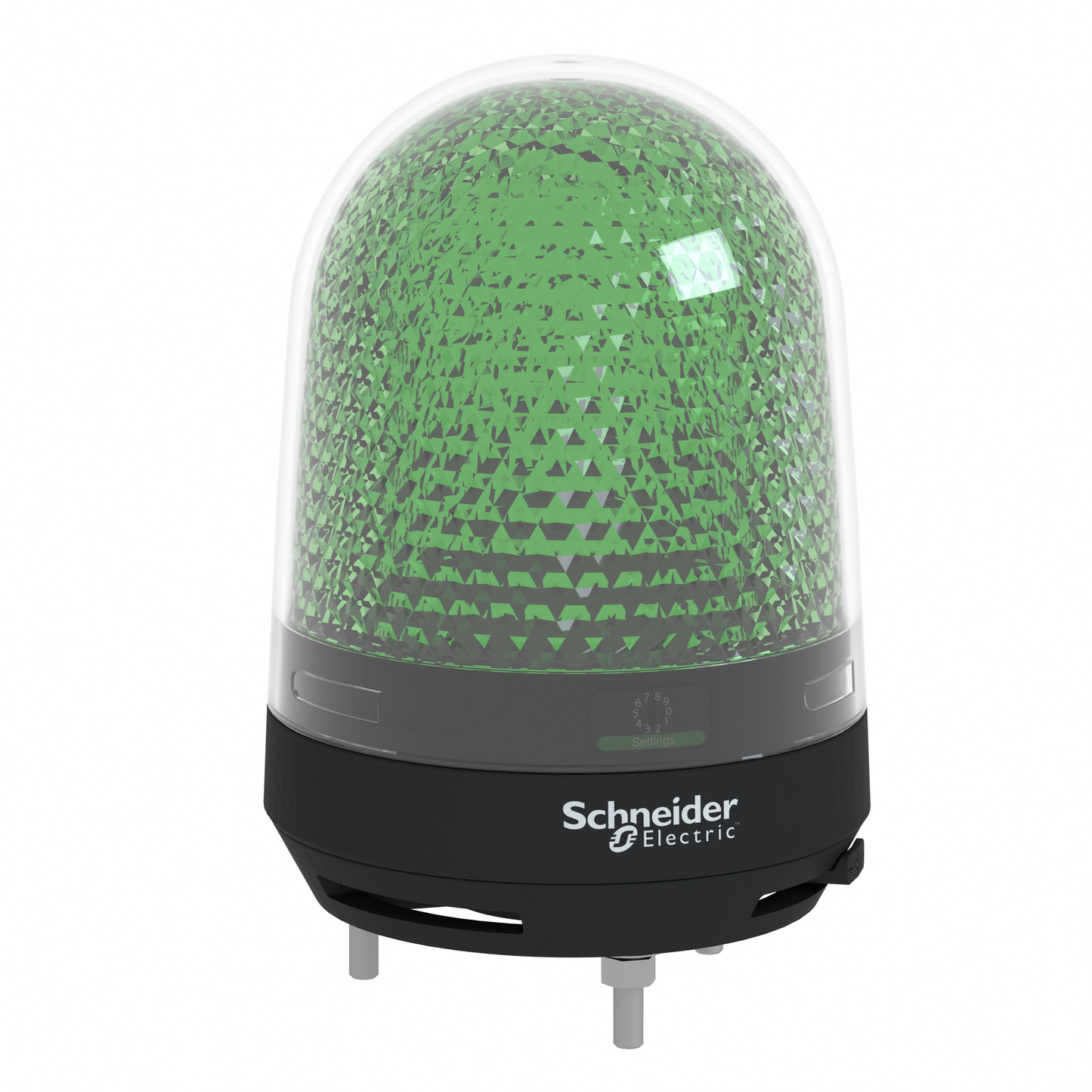 Schneider Electric-XVR3B03S-Harmony XVR3 - feu tournant vert - avec buzzer - 12-24Vcc