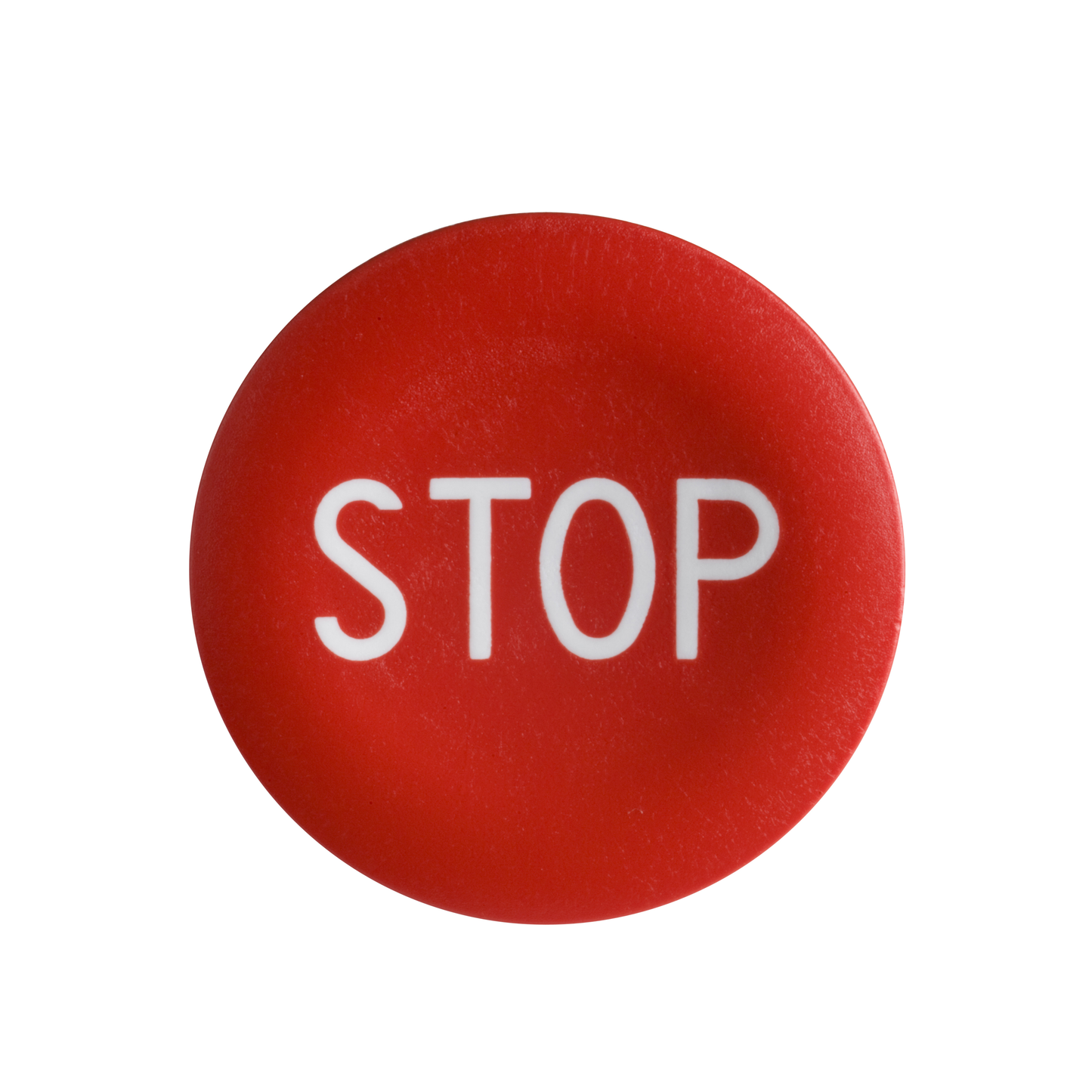 Schneider Electric-ZBA434-Harmony cabochon lisse STOP - rouge pour poussoir rond Ø22