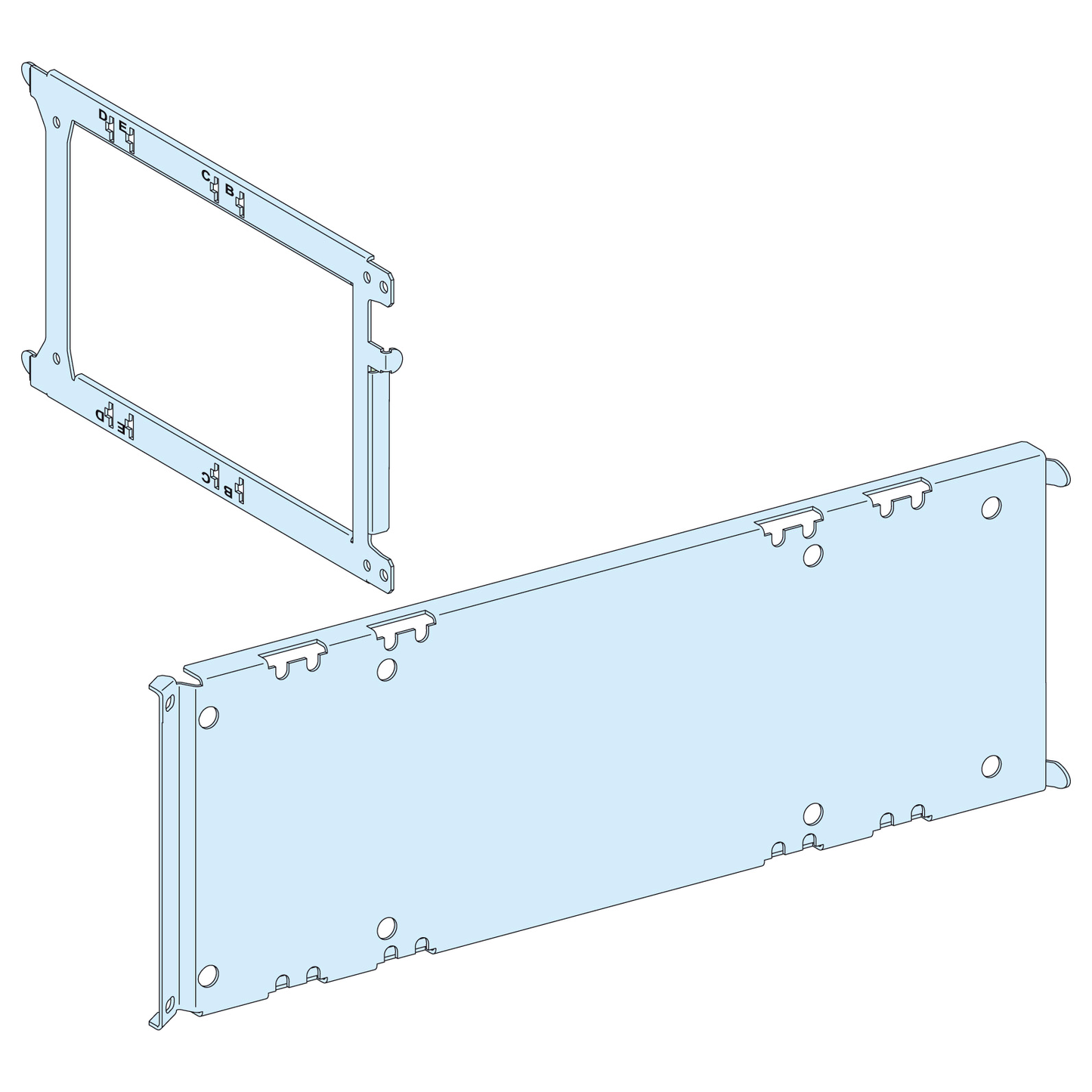 Schneider Electric-LVS03501-PrismaSeT P - Platine NS1600b/3200-INS2500 - 3P4P - fixe - L650