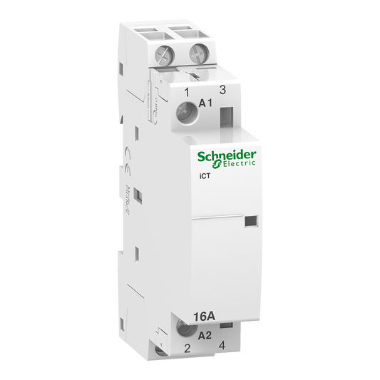 Schneider Electric-A9C22112-Acti9 iCT - Contacteur auxiliarisable - 2P - 16A - 2NO - 24Vca - 50Hz