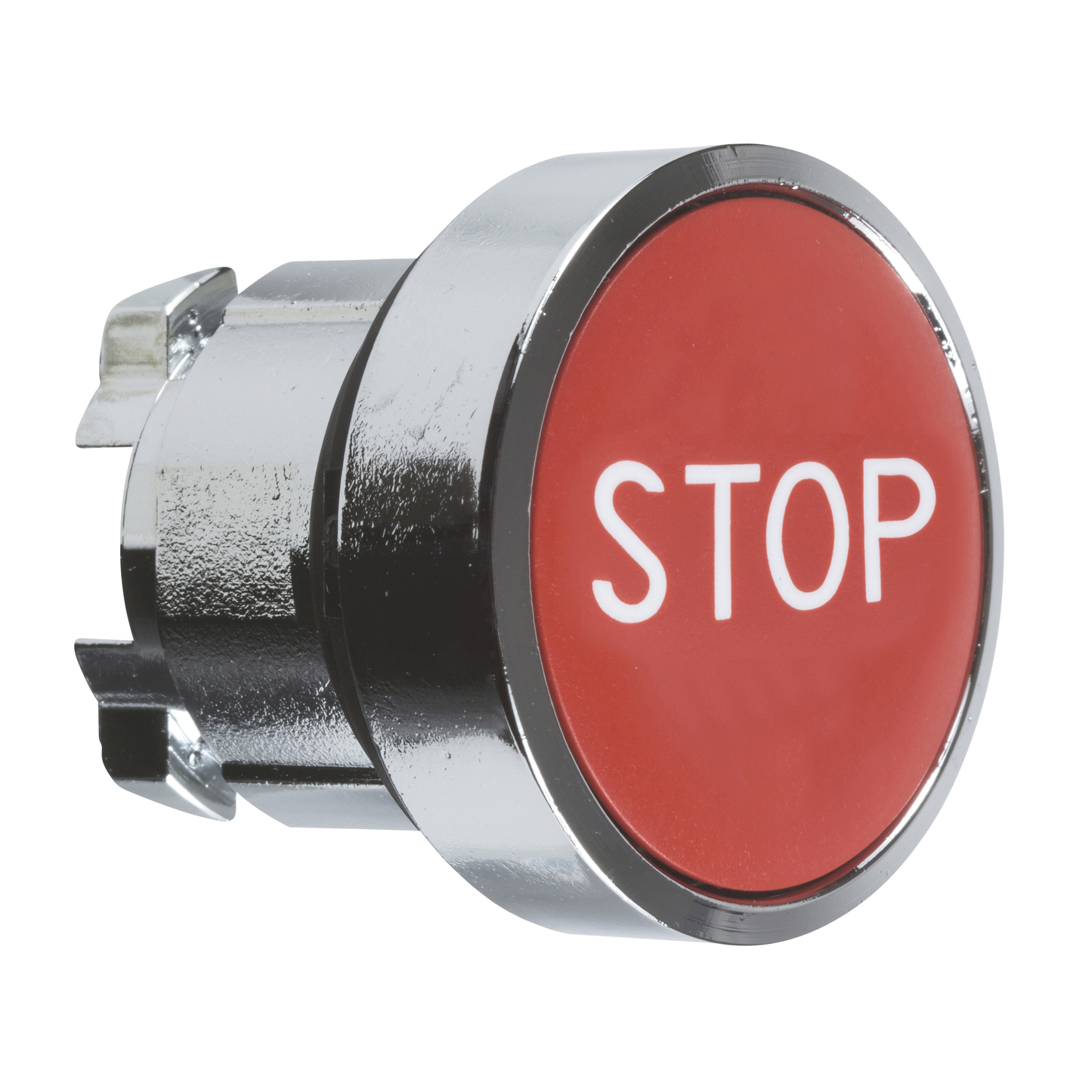 Schneider Electric-ZB4BA434-Harmony XB4 - tête bouton poussoir - affleurant - Ø22 - rouge - texte 'STOP'