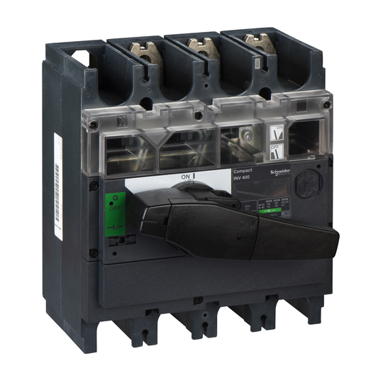 Schneider Electric-31170-interrupteur sectionneur à coupure visible - poignée noire -  INV400 3P 400A