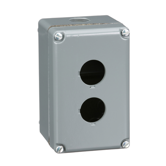 Schneider Electric-9001KY2-Harmony 9001KY - boîte à boutons vide - métallique - 2 perçages horizontaux