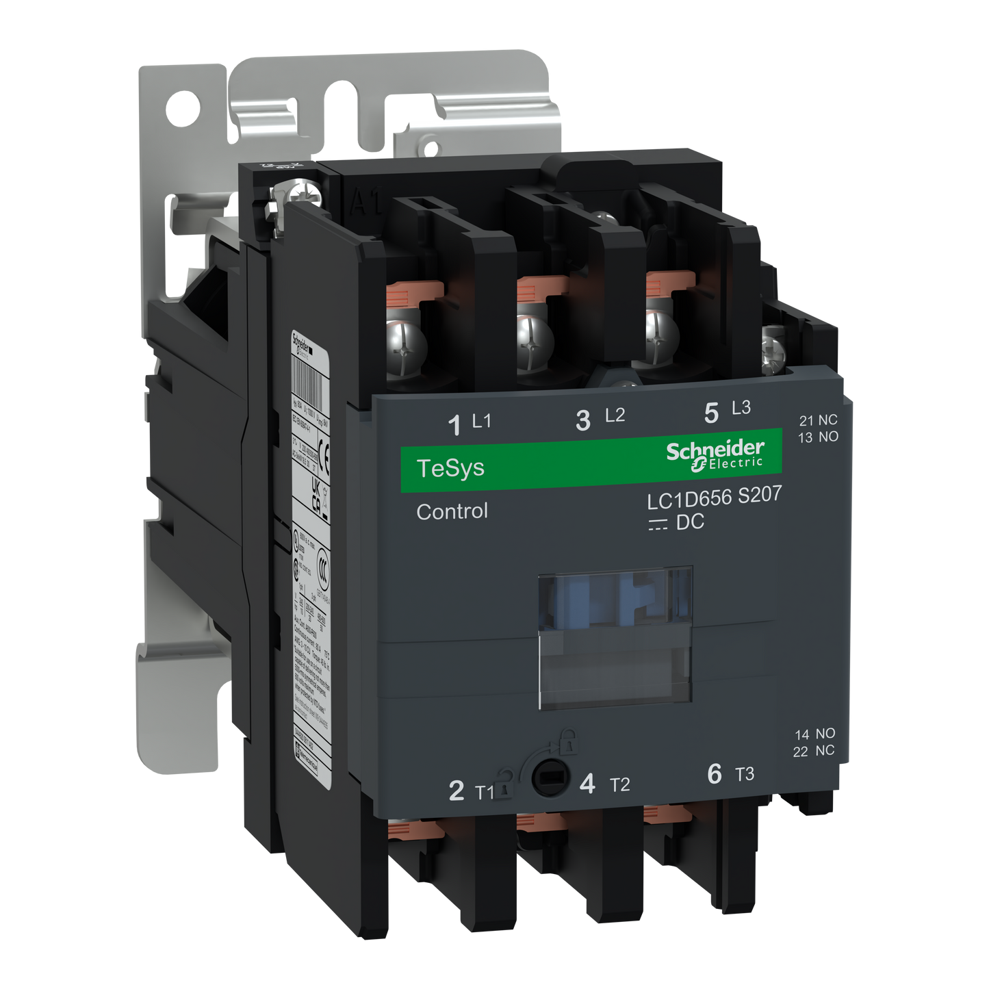 Schneider Electric-LC1D656SWS207-TeSys D - contacteur EN45545 - 3P(3NO) - AC3 <=440V 65A - 72Vcc - cosses fermées
