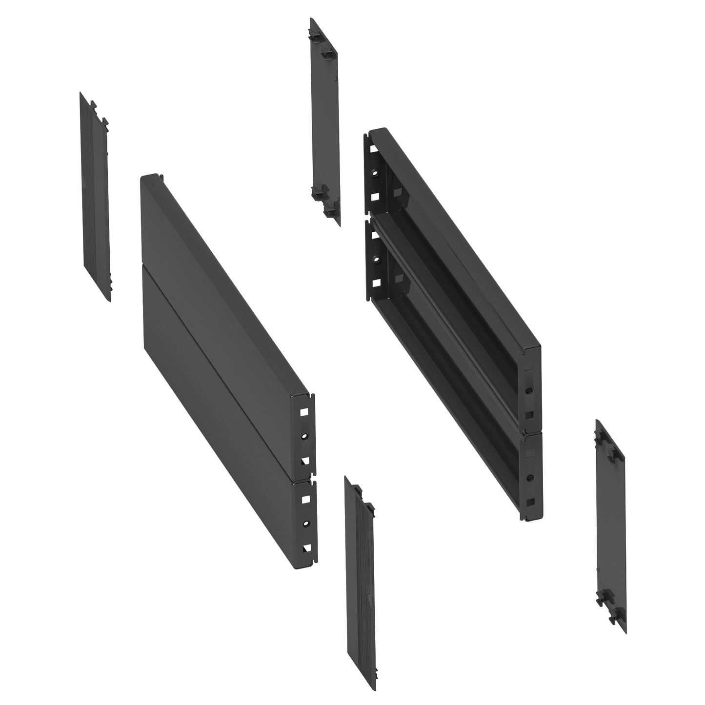 Schneider Electric-NSYSPS4200-PanelSeT Accessoires - jeu 4 trappes latérales - pour socle 200x400mm