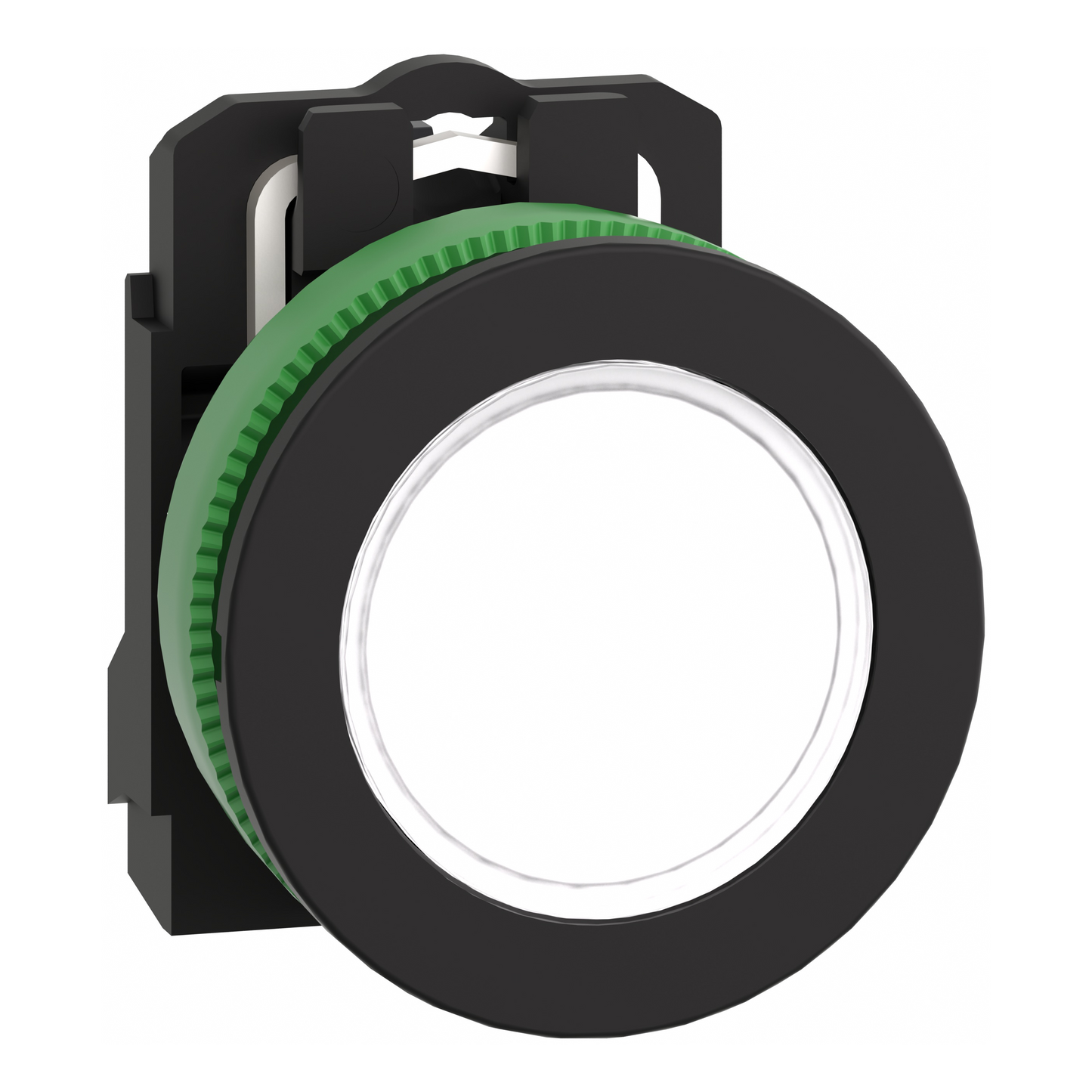 Schneider Electric-XB5FVB1-Harmony XB5 - voyant lumineux DEL - flush - blanc - 24V - vis étrier