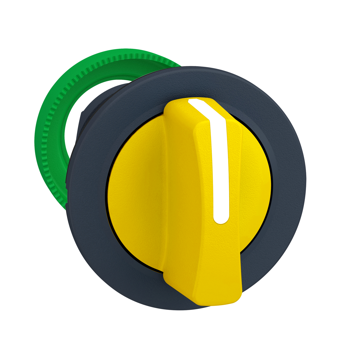 Schneider Electric-ZB5FD505-Harmony XB5 - tête bouton tournant manette - flush - 3 pos rap C - jaune